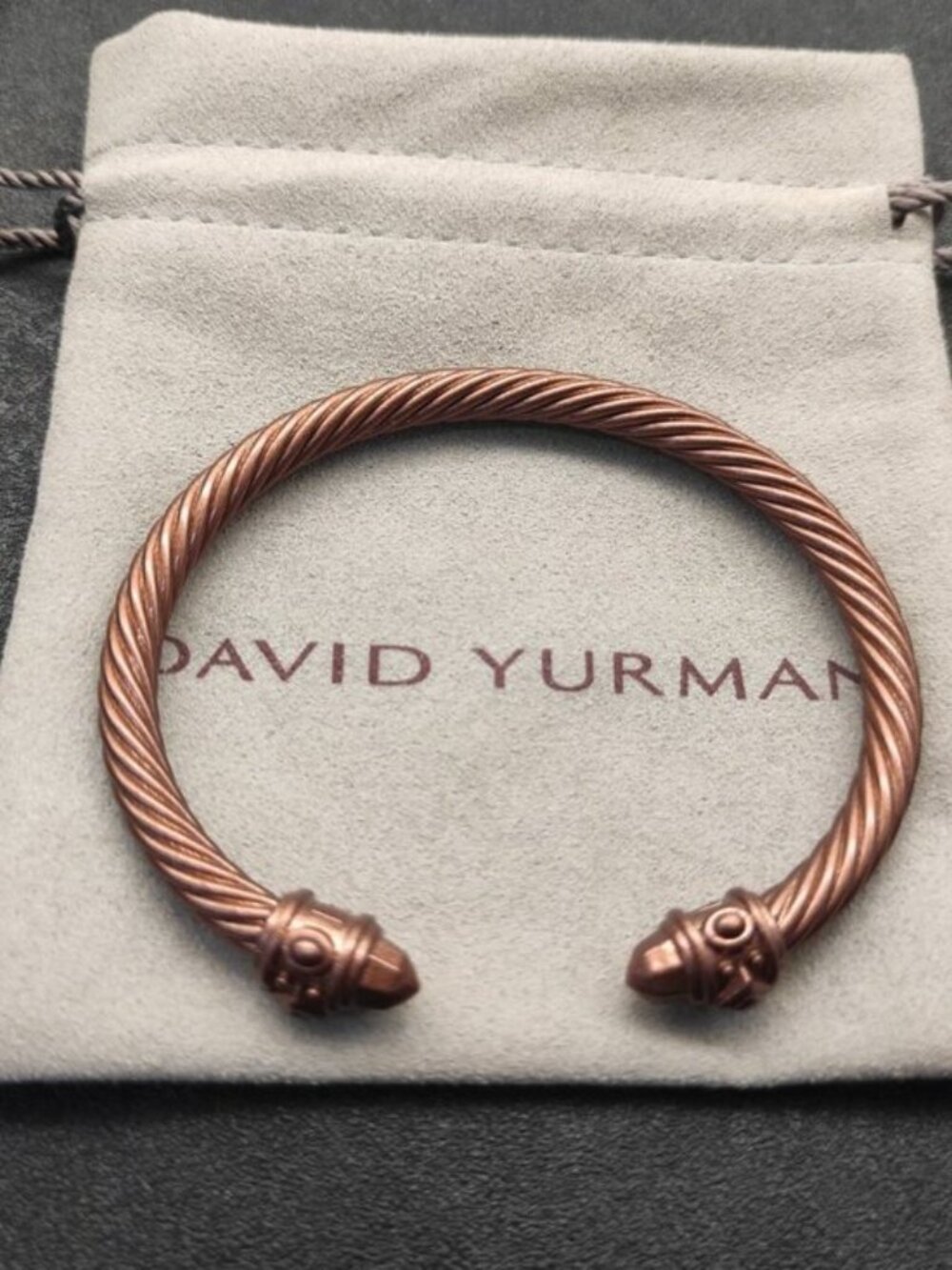 🌺David Yurman 925 Silver Bracelets with Original Pouch
